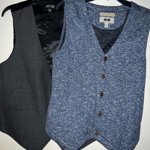 Two vest two sizes small and Medium really good condition
